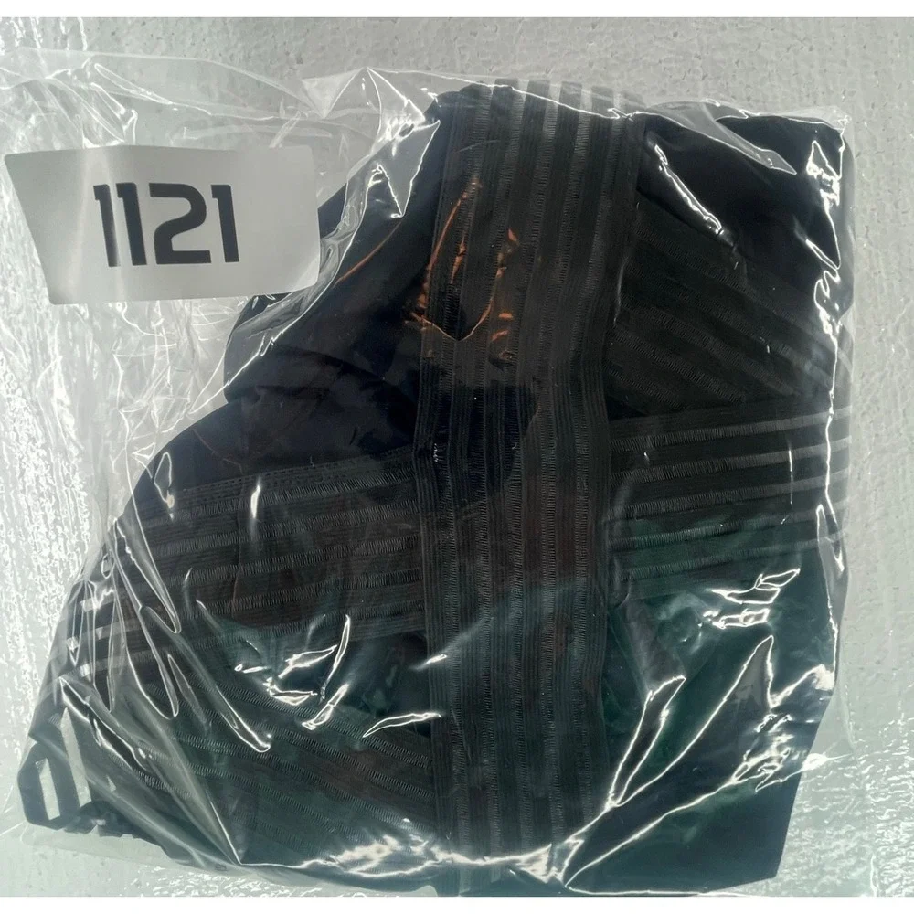 Aqua Green One Piece Swimsuit‎ Tummy Control Ruched Black Lined Size Small